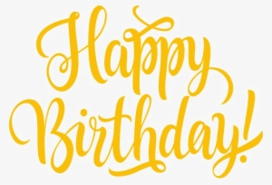 Colorful Happy Birthday Png Transparent Image - Calligraphy