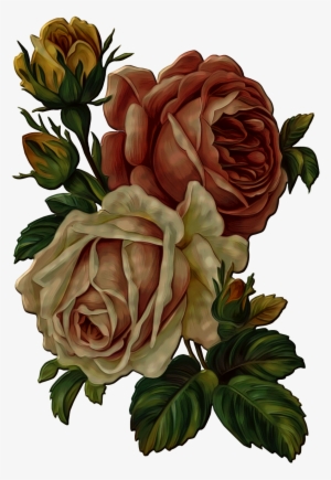 Vintage Flower - Vintage Rose Flower Png