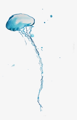 Blue Bottle Jellyfish Png Background - Portable Network Graphics