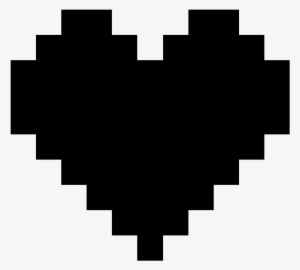 Pixel Heart Png Black - Pixel Heart Icon Png
