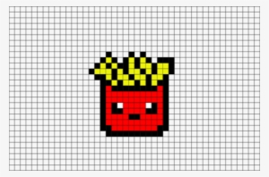 Chip Drawing Fry - Pixel Art French Fries