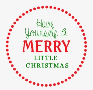 Merry Christmas Printable Tags - Circle Transparent PNG - 433x445 ...
