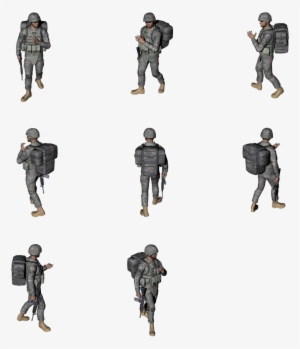 Soldier Png Image With Transparent Background - Pixel Soldier Sprite