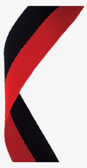 Black/red Woven Ribbon - Ribbon