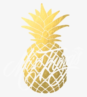 Svg Gold Pineapple Clipart - Golden Pineapple