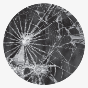 Mirror Crack\'d Monochrome Glass Gobo - Shattered Glass Texture