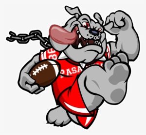 Bulldog Clipart Football Lace - Pasadena Bulldogs