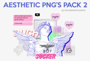 Aesthetic Png Pack 2 By Rockingwithlights - Aesthetic Tumblr Png