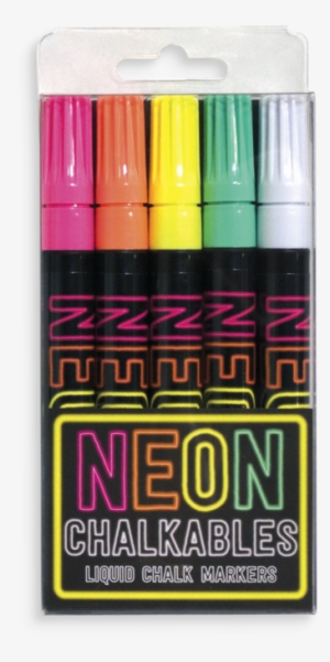 Neon Chalkables Liquid Chalk Markers - Neon Chalkables Liquid Chalk Markers - Set Of 5