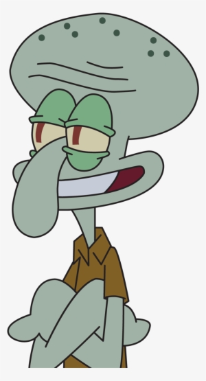 Squidward By Pornomaniac-d4s6x4k - Squidward Laughing Png