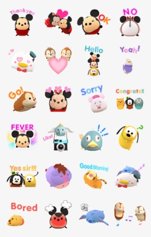 Disney Tsumtsum Animated Stickers - Disney Tsum Tsum Sticker Transparent  PNG - 420x673 - Free Download on NicePNG
