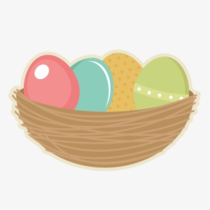 Easter Eggs In Nest Svg Cutting Files Easter Egg Svg - Clipart Easter Nest