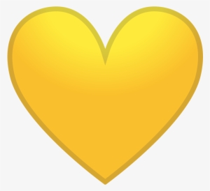 Yellow Heart Icon - Coração Amarelo