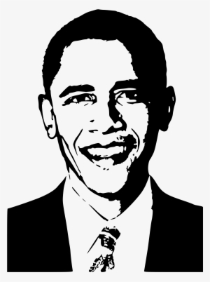 Black And White Black And White Portraits, High Contrast - Barack Obama Black And White Drawing