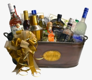 villages alzheimers family support walk gift baskets - alcohol gift basket