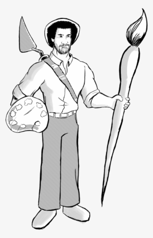 Image Result For Bob Ross Coloring Sheet Bob Ross, - Coloring Book