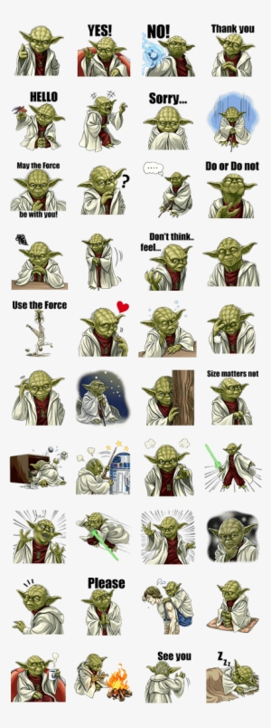 Sell Line Stickers Star Wars - Star Wars Yoda Stickers