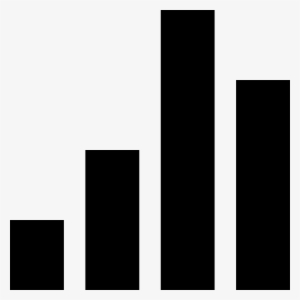 Volume Vertical Black Bars Group Comments - Graph Icon Black And White