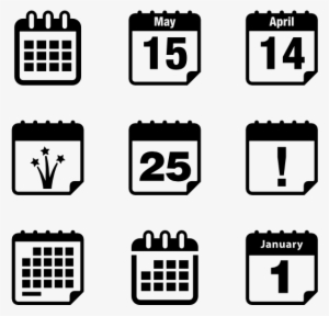 kids calendar clipart black and white