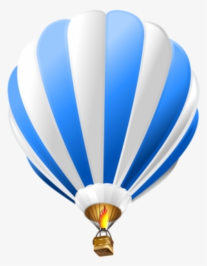 Hot Air Balloon Blue Transparent Png Clip Art Image - Blue Hot Air Balloon Png
