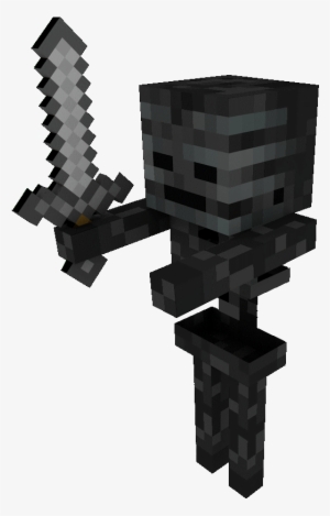 Minecraft Skeleton - Minecraft Wither Skeleton Png