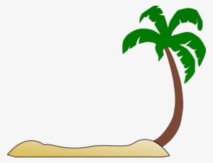 Beach Clipart Coconut Tree - Beach Silhouette Clip Art