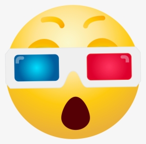 3d Glasses Emoji Png