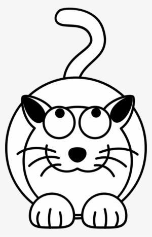 Cat Whiskers Drawing Cartoon Coloring Book - Cat Cartoon Black And White