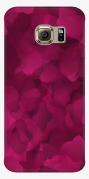 Pink And Black Watercolor Phone Case - Samsung Galaxy S6 Edge Hardcase Hülle - Grünes Herz,