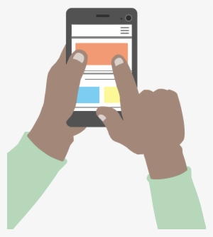 This Free Icons Png Design Of Using A Smartphone