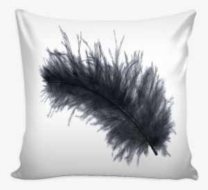 Black Feather, Pillow Cover - Black And White Pennywise