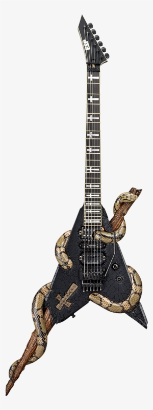 Esp Super Custom Snake Cross Electric Guitar Heavy - Heavy Metal Electric Guitar
