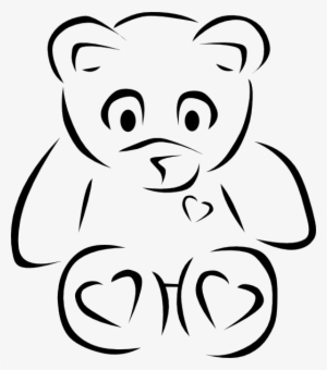 Teddy 20bear 20outline Teddy Bear Silhouette Clip Art - Teddy Bear Clip Art