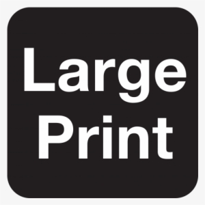 Large Print Icon - Large Print Guides Symbol