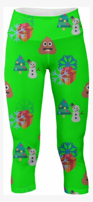 Christmas Poop Emoji Yoga Leggings Pants $65 - Christmas Poop Emoji Throw Blanket