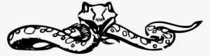 Letters In A Snake Colouring - Snake Logo Art Black White