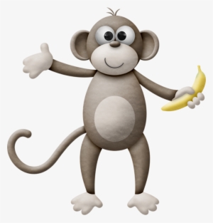 Monkey With Banana - Cricut