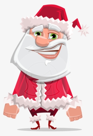 Clipart Freeuse Library Smiling Santa Character Jolly - Christmas Day
