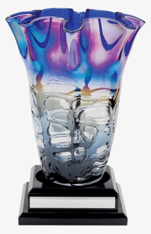 multi-colored vase on a base - vase
