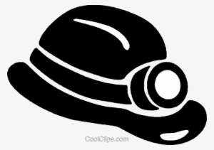 Coal Miner Hard Hat Royalty Free Vector Clip Art Illustration - Coal Miner Hat Clipart