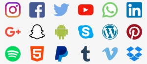 Social Media Logos Transparent Background - Logo Icon Social Media