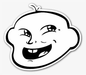 Baby Meme Sticker - Evolution Of Troll Face
