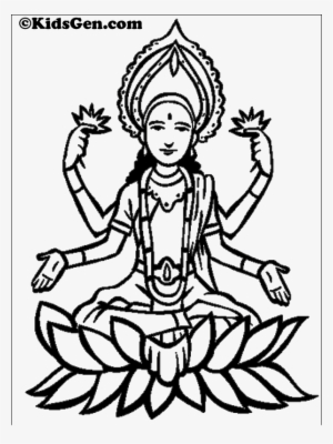 Png Stock Cards Drawing Diwali - Hindu Gods Colouring Pages