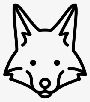 Fox Head Vector - Outline Of A Fox Head