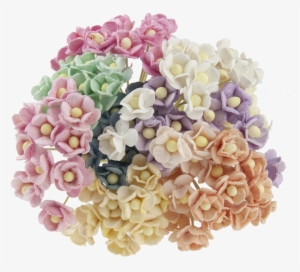 100 Miniature Mixed Pastel Sweetheart Blossom Flowers - Bouquet