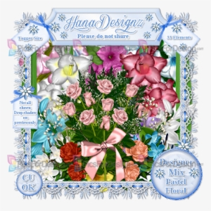 Cu Designer Mix Pastel Floral - Garden Roses