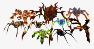 The Many Species Of Spider Appearing In World Of Warcraft - Elemental Spiders