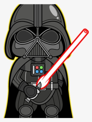 Luke Skywalker Clipart Kawaii - Darth Vader Cute Cartoon