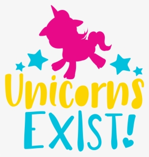 Unicorn-exist Cutting Files Svg, Dxf, Pdf, Eps Included - Computer File