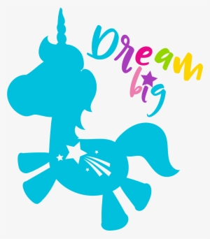 Dream Big Unicorn Cutting Files Svg, Dxf, Pdf, Eps - Scalable Vector Graphics